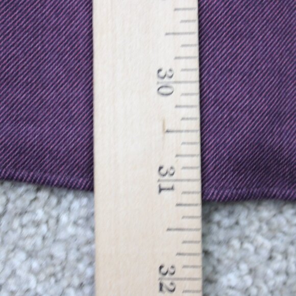 David Donahue Shirt Mens Large Purple 100% Cotton Long Sleeve Button Down - Picture 13 of 14